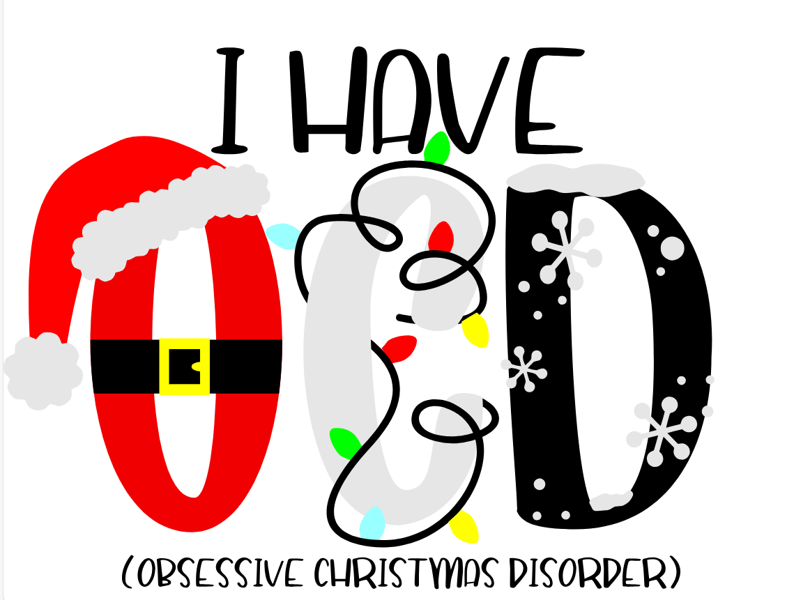 Short Sleeve Unisex I have OCD Christmas