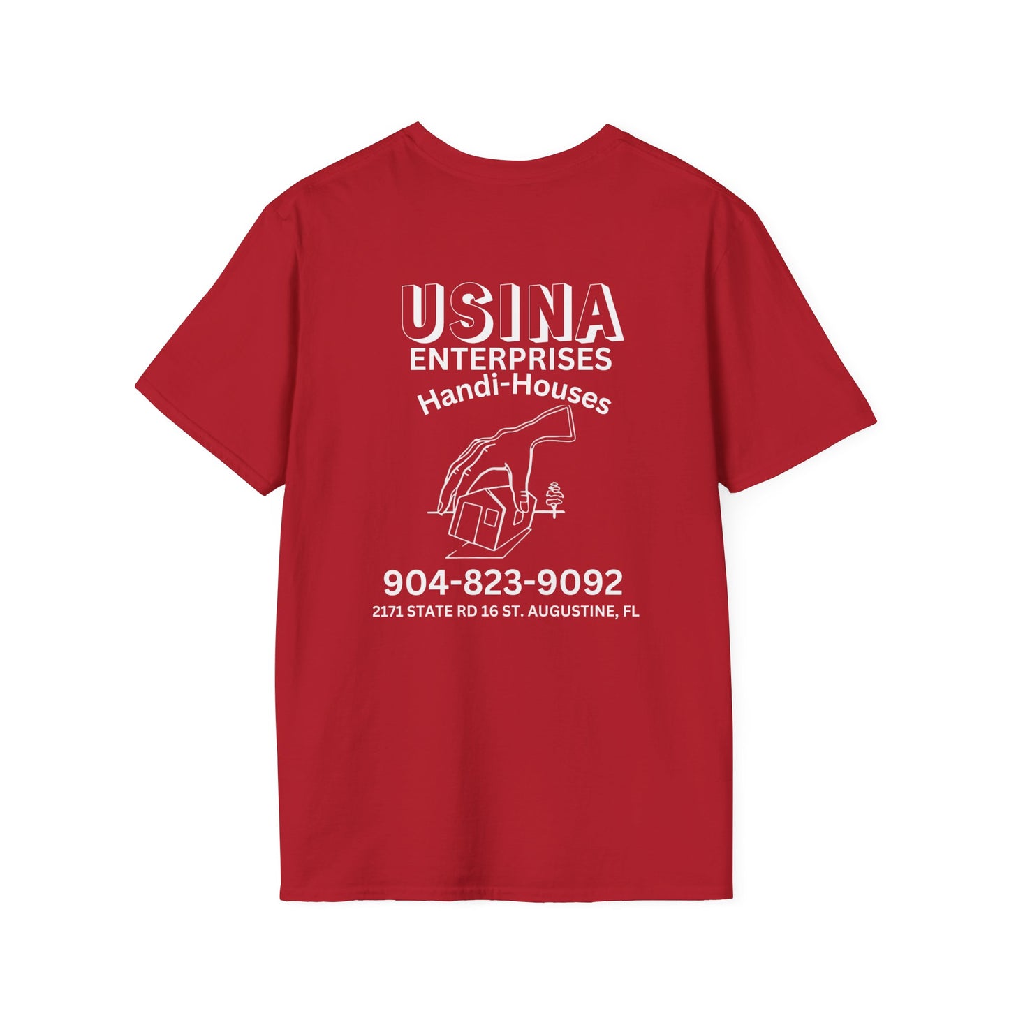 Custom Handi-Houses Unisex Softstyle T-Shirt - Perfect for Construction Pros & Homeowners