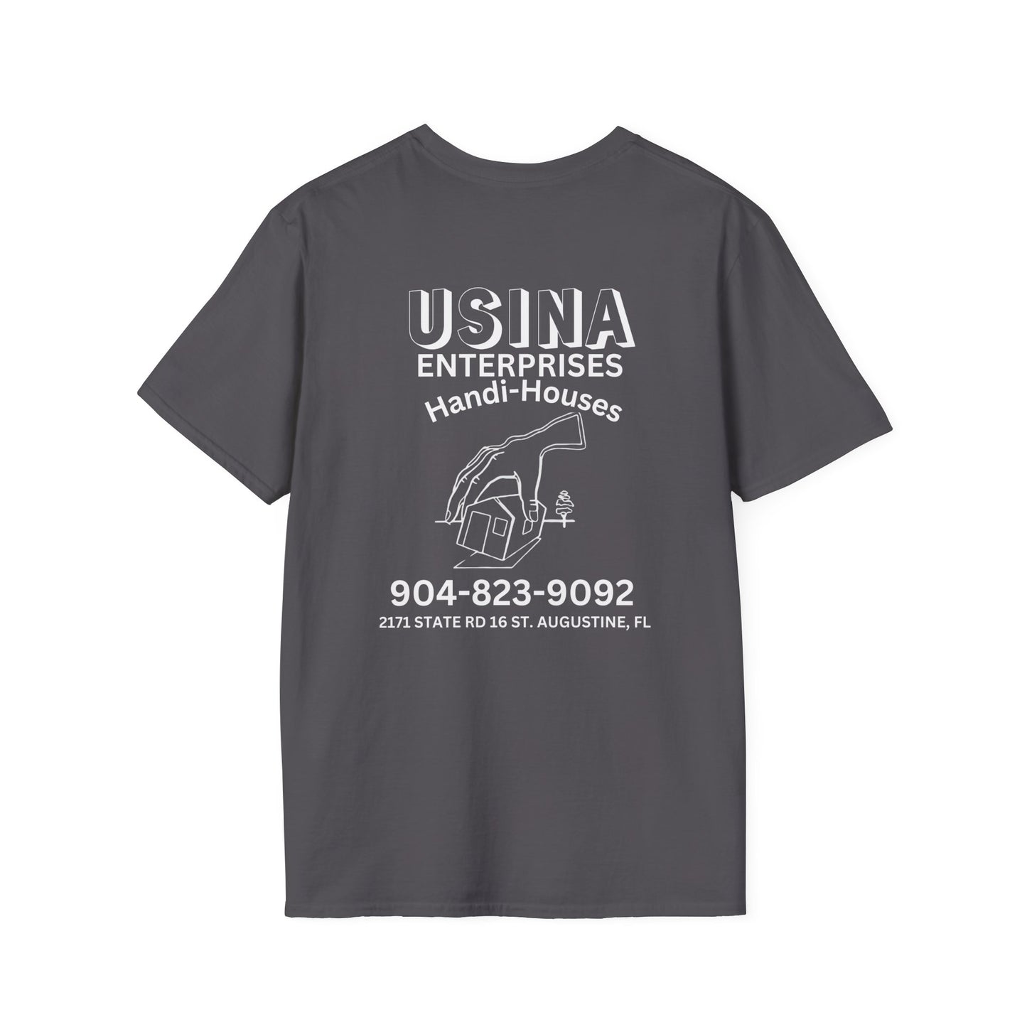 Custom Handi-Houses Unisex Softstyle T-Shirt - Perfect for Construction Pros & Homeowners