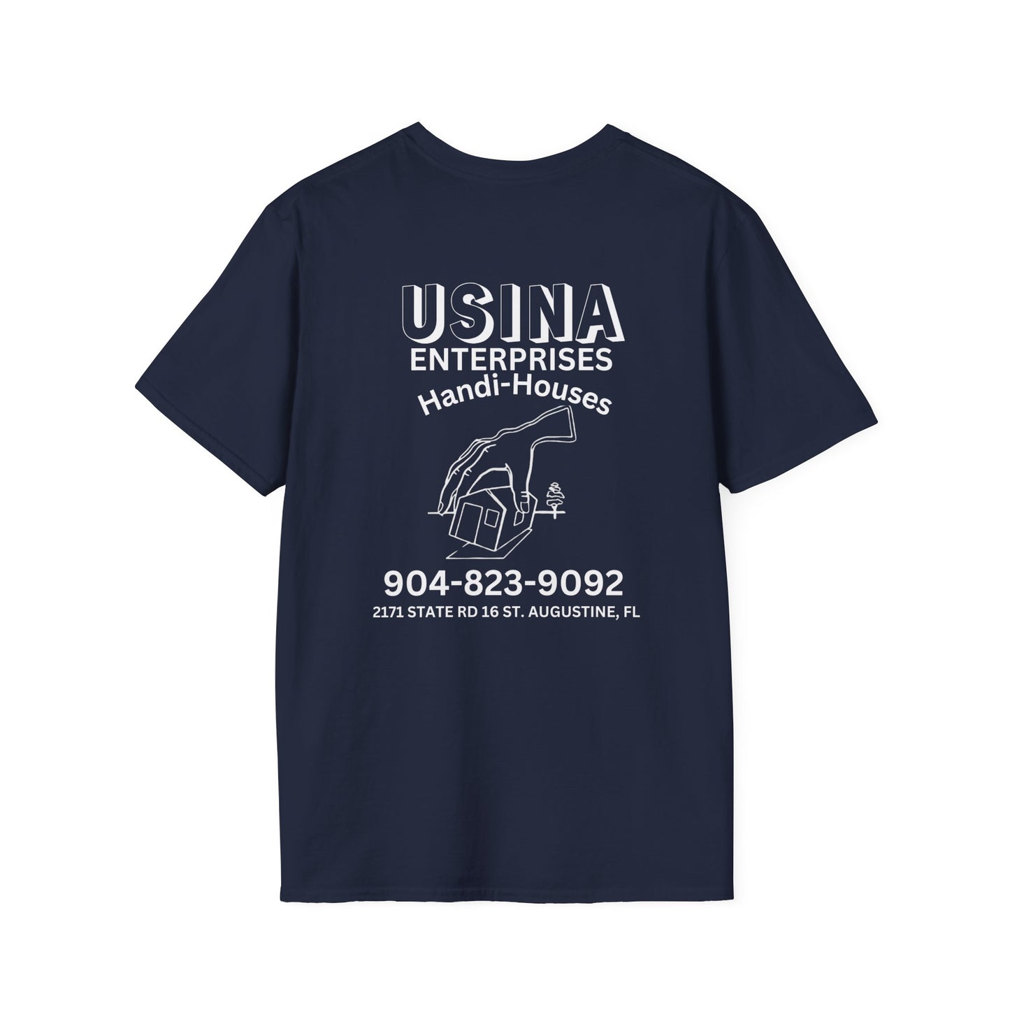 Custom Handi-Houses Unisex Softstyle T-Shirt - Perfect for Construction Pros & Homeowners
