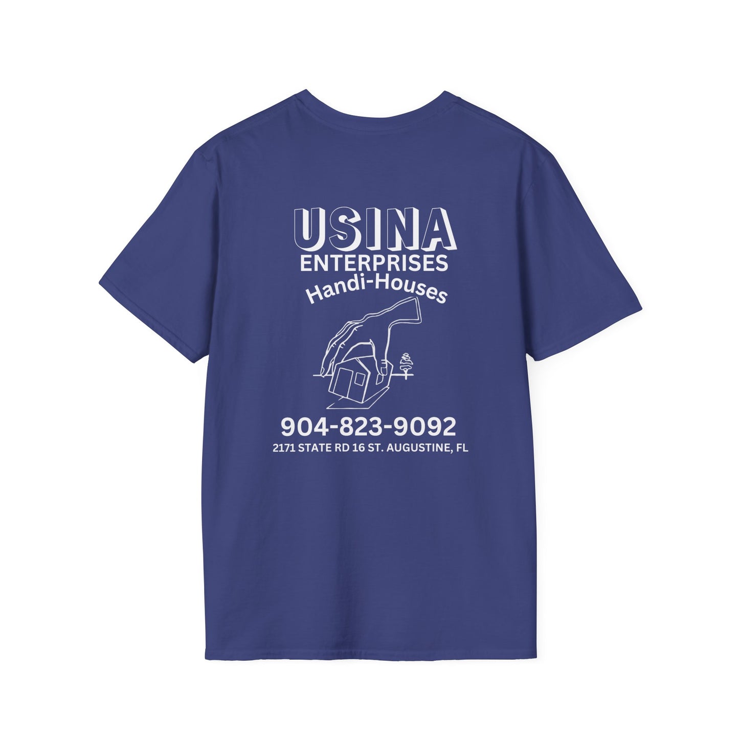 Custom Handi-Houses Unisex Softstyle T-Shirt - Perfect for Construction Pros & Homeowners