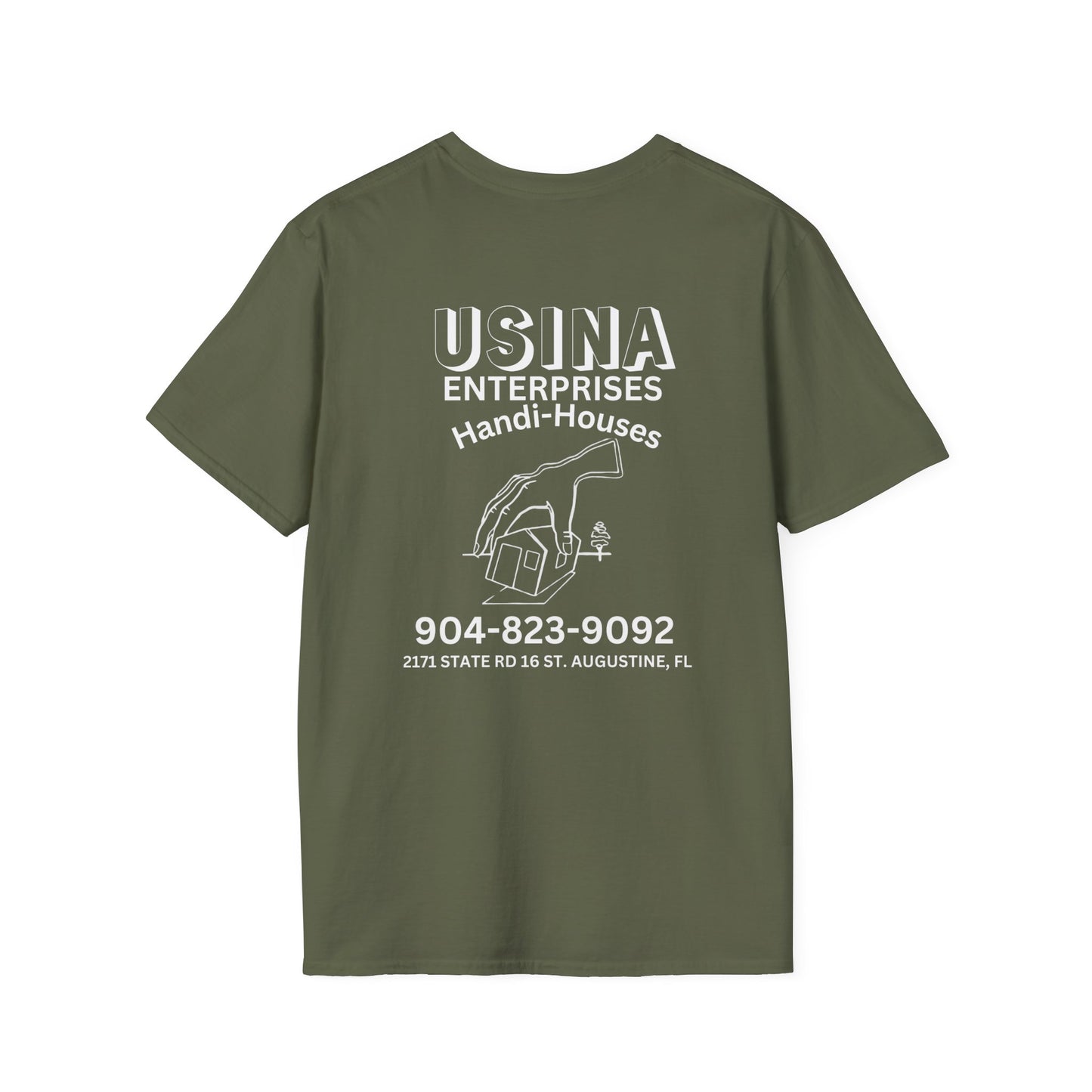 Custom Handi-Houses Unisex Softstyle T-Shirt - Perfect for Construction Pros & Homeowners