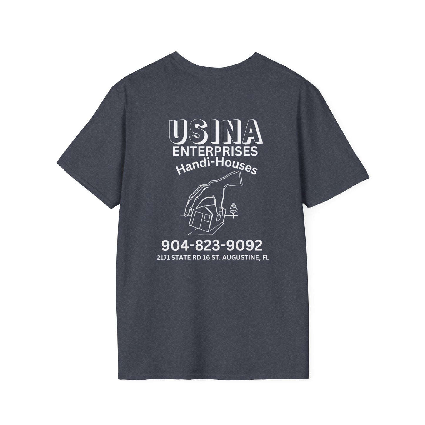 Custom Handi-Houses Unisex Softstyle T-Shirt - Perfect for Construction Pros & Homeowners