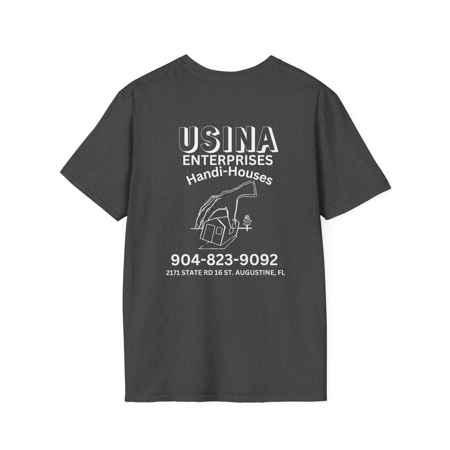Custom Handi-Houses Unisex Softstyle T-Shirt - Perfect for Construction Pros & Homeowners