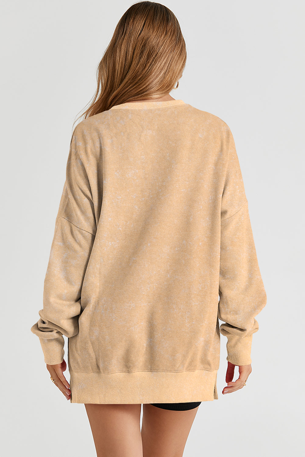 Bishop Sleeve Slit Sweatshirt