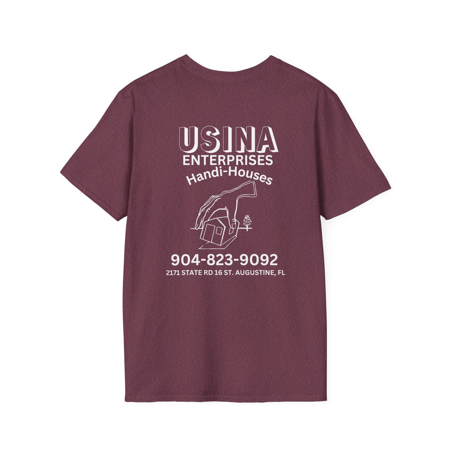 Custom Handi-Houses Unisex Softstyle T-Shirt - Perfect for Construction Pros & Homeowners