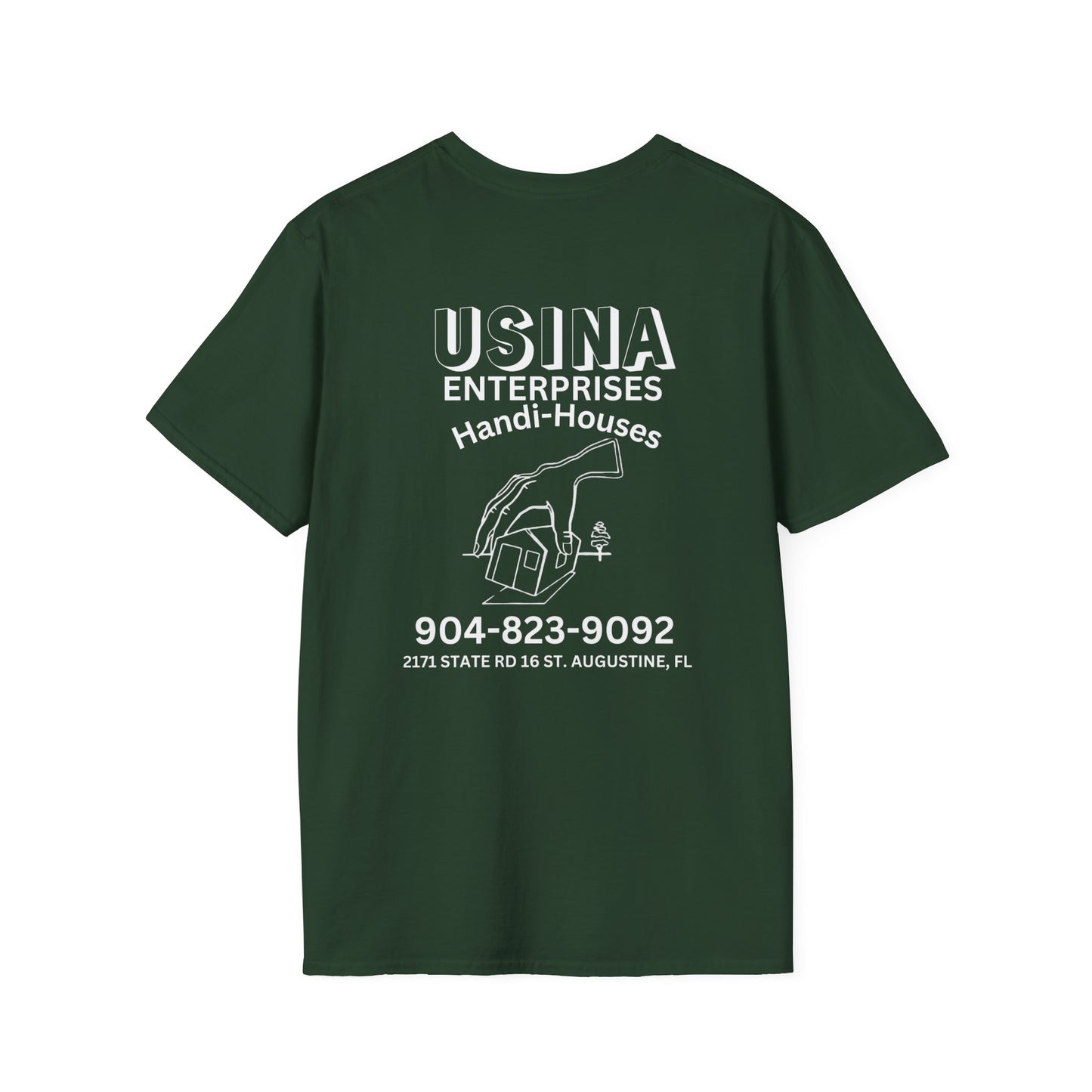 Custom Handi-Houses Unisex Softstyle T-Shirt - Perfect for Construction Pros & Homeowners