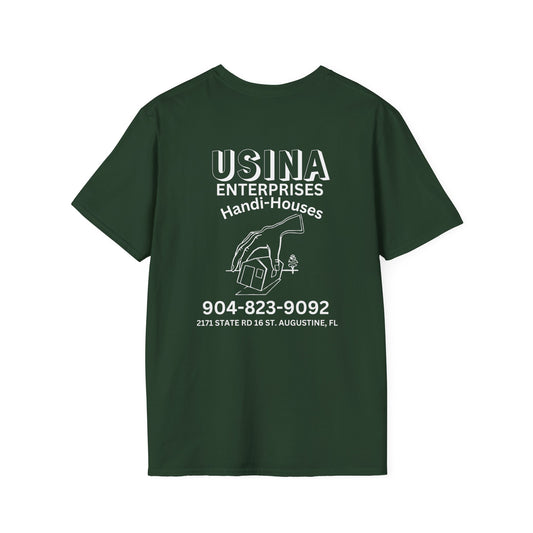 Custom Handi-Houses Unisex Softstyle T-Shirt - Perfect for Construction Pros & Homeowners