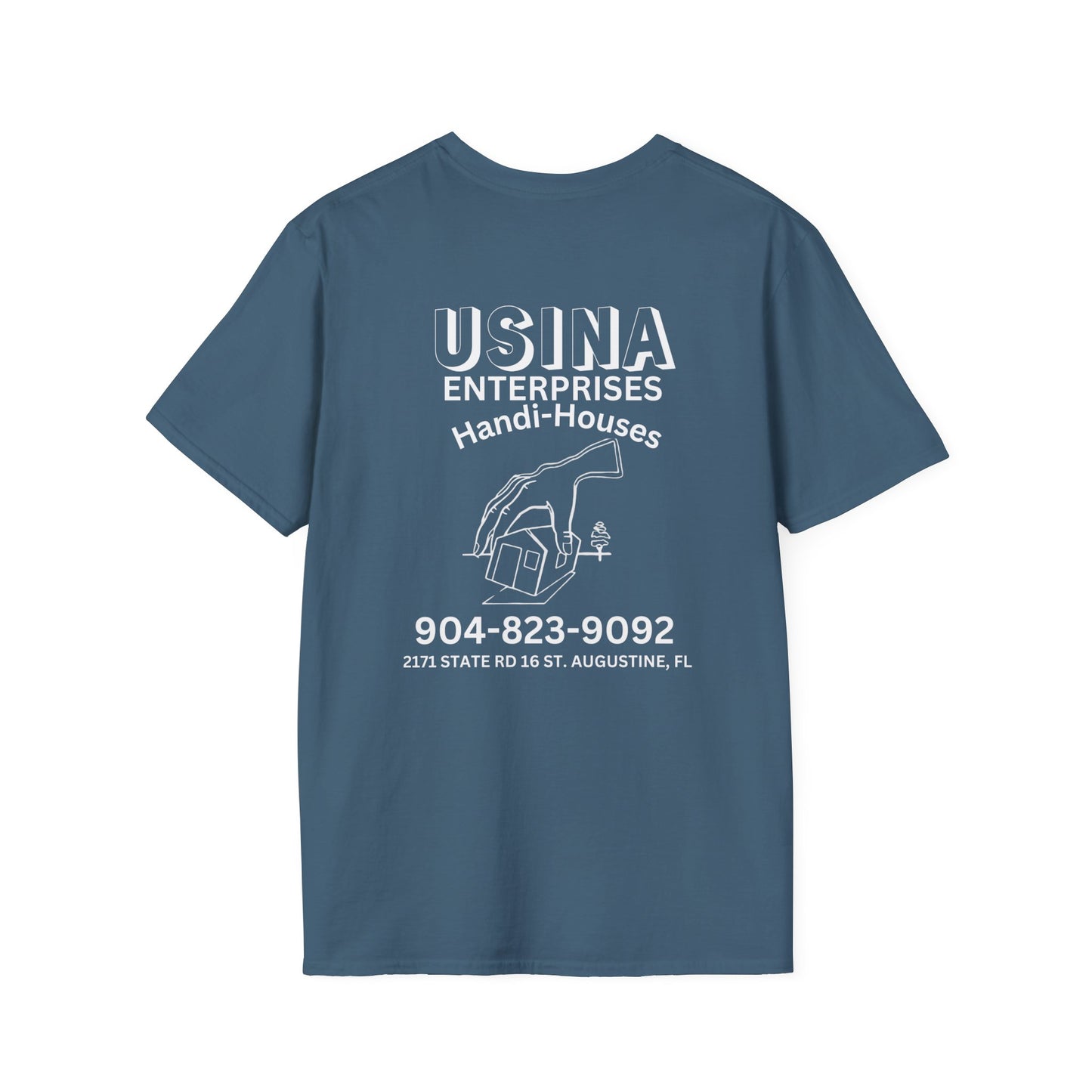 Custom Handi-Houses Unisex Softstyle T-Shirt - Perfect for Construction Pros & Homeowners