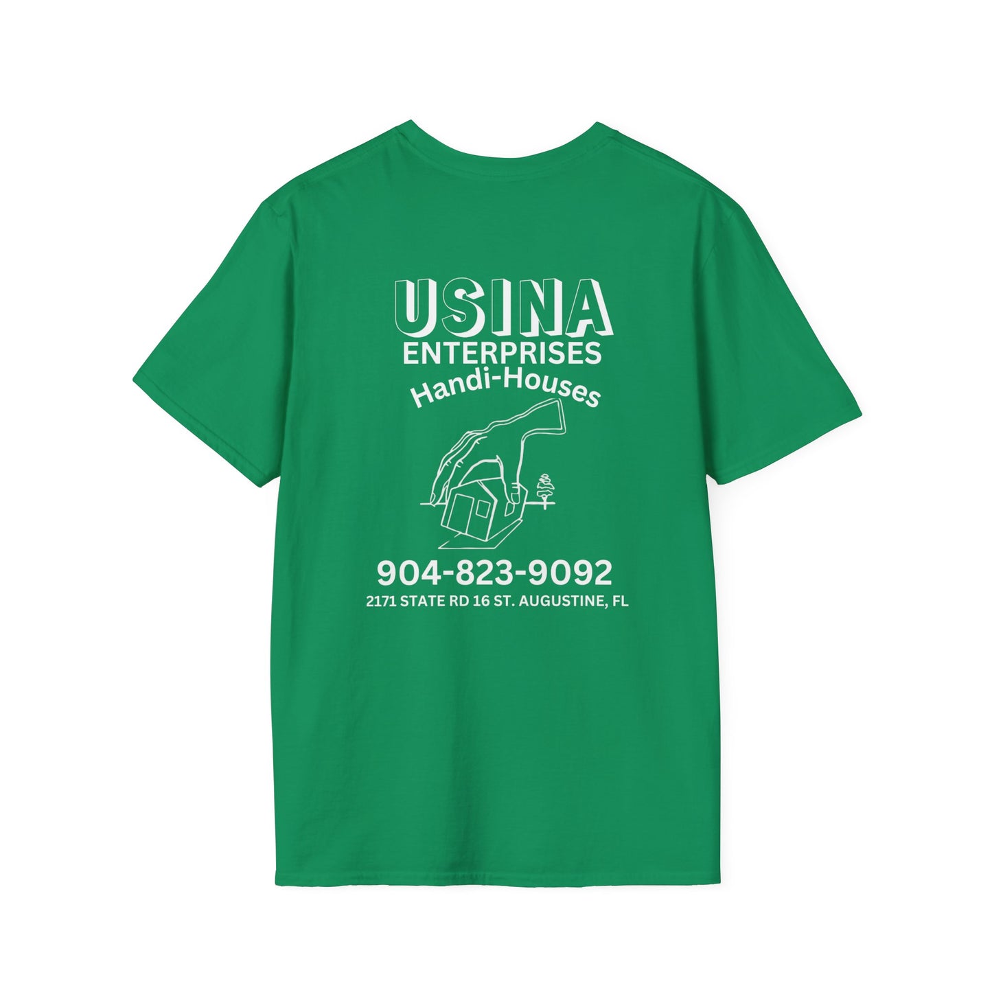 Custom Handi-Houses Unisex Softstyle T-Shirt - Perfect for Construction Pros & Homeowners