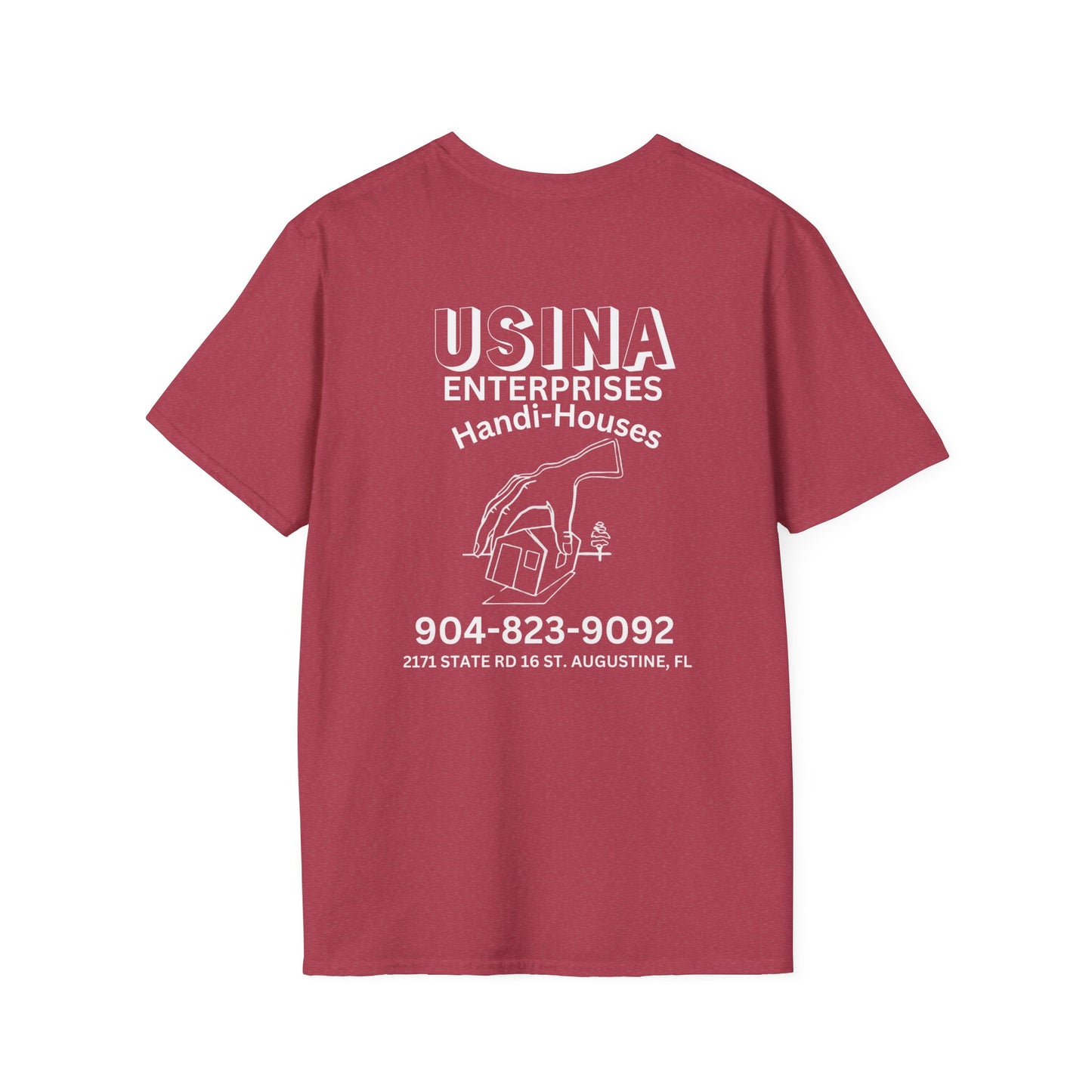 Custom Handi-Houses Unisex Softstyle T-Shirt - Perfect for Construction Pros & Homeowners
