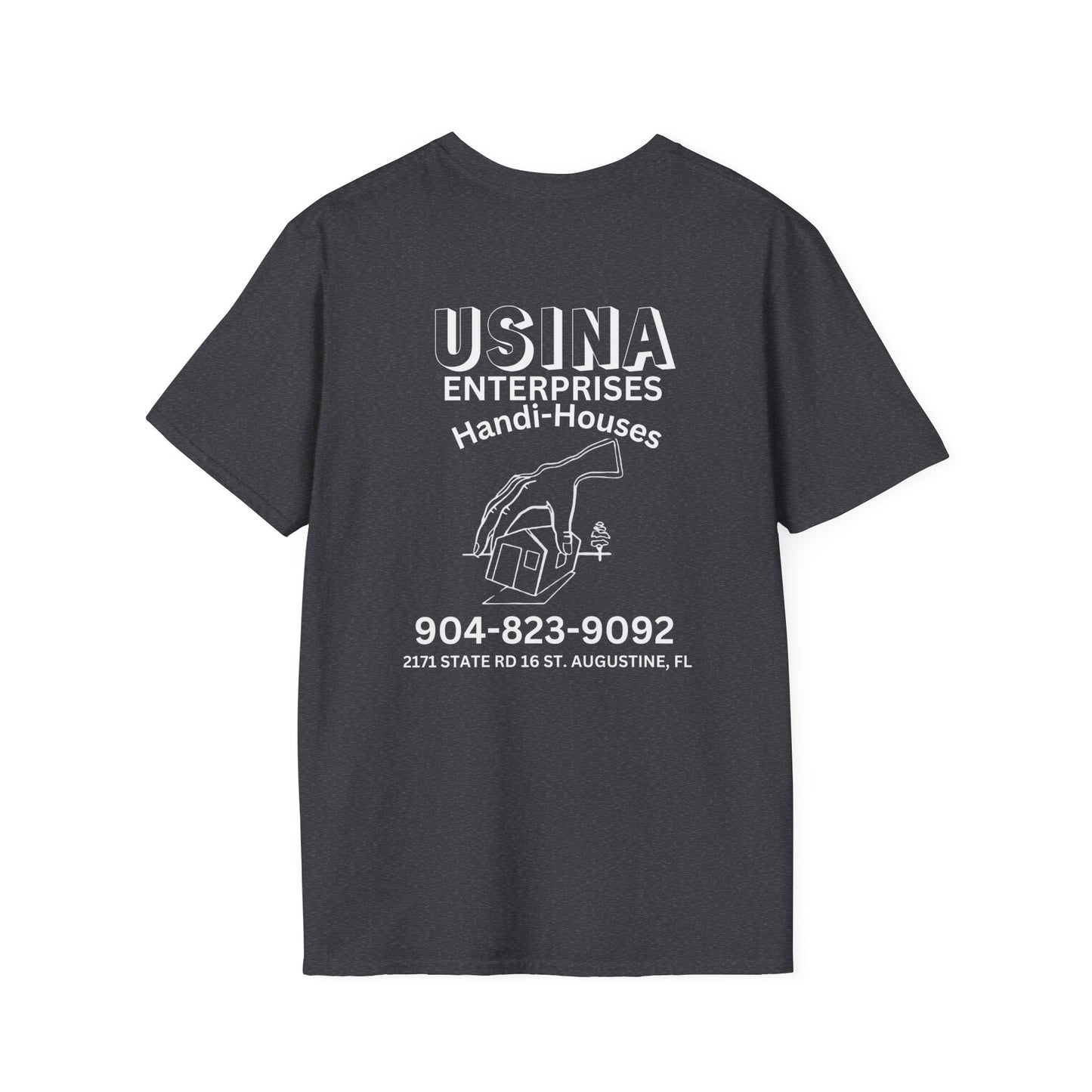 Custom Handi-Houses Unisex Softstyle T-Shirt - Perfect for Construction Pros & Homeowners