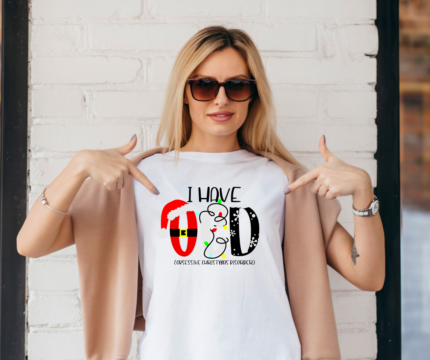 Short Sleeve Unisex I have OCD Christmas