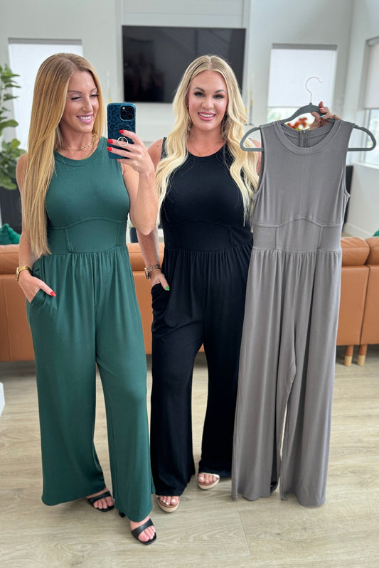 PREORDER: Hilary Wide Leg Jumpsuit in Three Colors