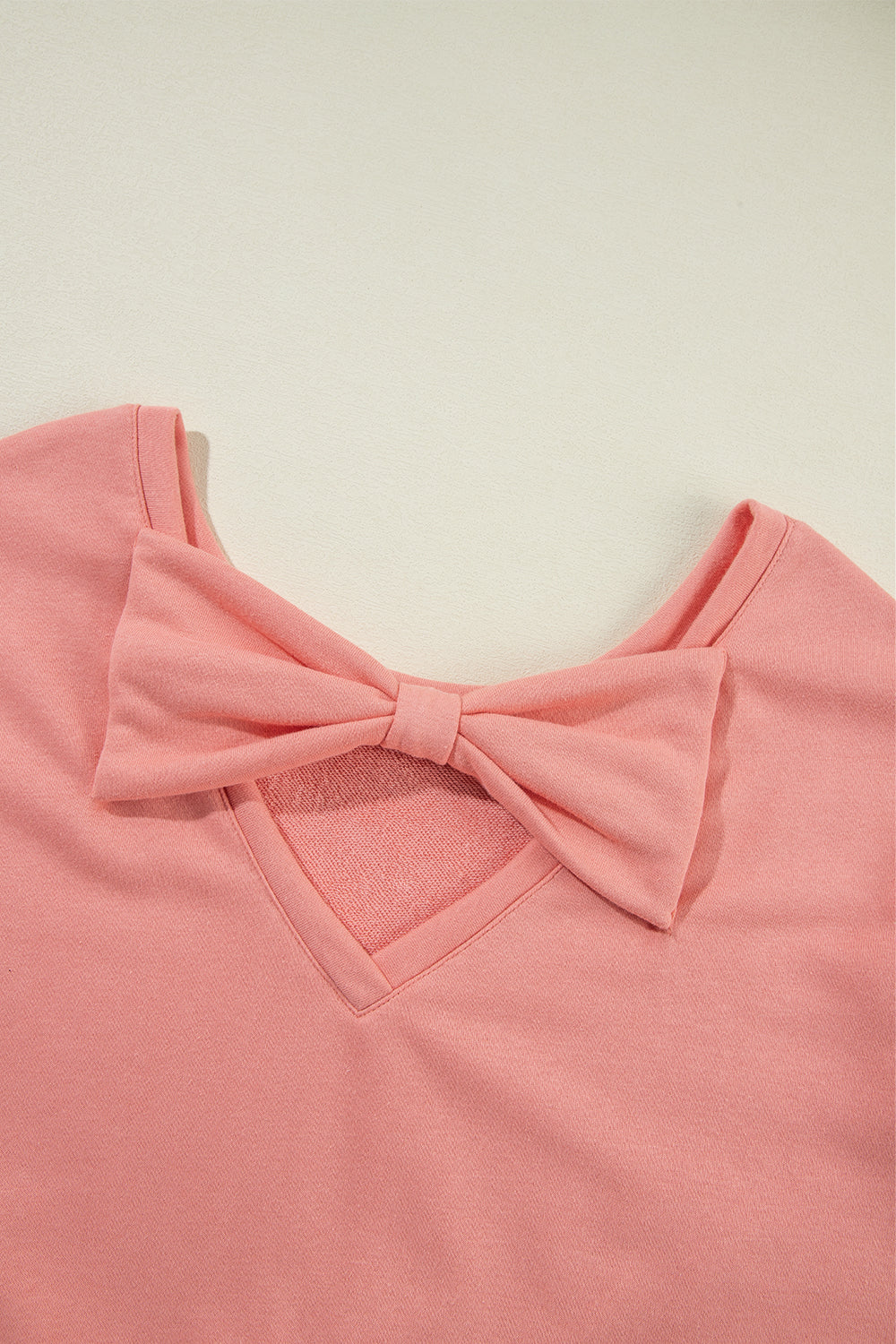 Bow knot  Round Neck Sweatshirt